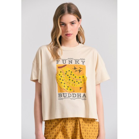 Funky Buddha Loose Fit T-Shirt Γυναικείο 