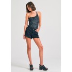 Funky Buddha Raw Edges Σορτς Τζιν Γυναικείο (FBL011-166-03-BLACK)