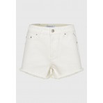 Funky Buddha Raw Edges Σορτς Τζιν Γυναικείο (FBL011-166-03-WHITE)