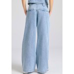 Funky Buddha Washed Effects Παντελόνι Τζιν Γυναικείο (FBL011-167-02-LT-BLUE)