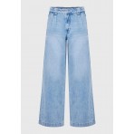 Funky Buddha Washed Effects Παντελόνι Τζιν Γυναικείο (FBL011-167-02-LT-BLUE)