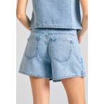 Funky Buddha Γυναικείο Τζιν Skort Γαλάζιο