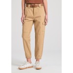 Funky Buddha Garment Dyed Παντελόνι Cargo Γυναικείο (FBL011-172-02-TAUPE)
