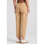 Funky Buddha Garment Dyed Παντελόνι Cargo Γυναικείο (FBL011-172-02-TAUPE)