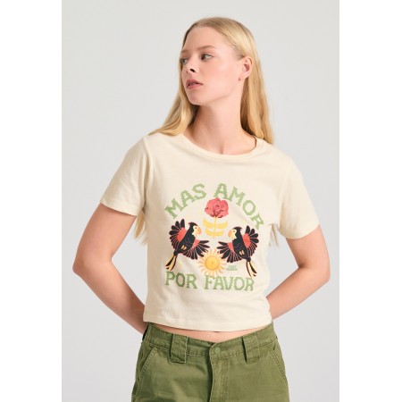 Funky Buddha Garment Dyed T-Shirt Γυναικείο 