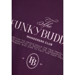 Funky Buddha Γυναικεία Κοντομάνικη Μπλούζα Μωβ