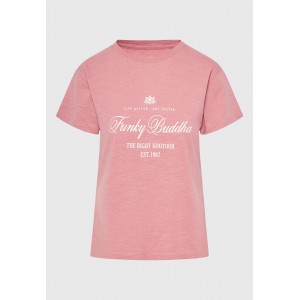 Funky Buddha Branded Vintage T-Shirt Γυναικείο (FBL011-177-04-DUSTY-PINK)