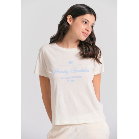 Funky Buddha Branded Vintage T-Shirt Γυναικείο 