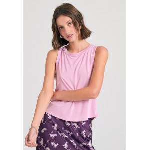 Funky Buddha Μπλούζα Αμάνικη Γυναικεία (FBL011-186-04-PINK-LAVENDER)
