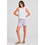 Funky Buddha Μπλούζα Αμάνικη Γυναικεία (FBL011-186-04-WHITE)