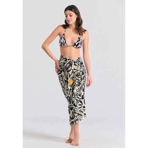 Funky Buddha Παρεό Γυναικείο (FBL011-412-10-BLACK)