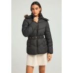 Funky Buddha Quilted Μπουφάν Puffer Γυναικείο (FBL012-100-01-BLACK)