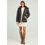 Funky Buddha Quilted Μπουφάν Puffer Γυναικείο (FBL012-100-01-BLACK)