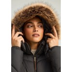 Funky Buddha Quilted Μπουφάν Puffer Γυναικείο (FBL012-100-01-BLACK)