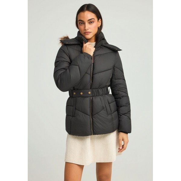 Funky Buddha Quilted Μπουφάν Puffer Γυναικείο (FBL012-100-01-BLACK)