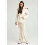Funky Buddha Quilted Μπουφάν Puffer Γυναικείο (FBL012-100-01-CLOUD-CREAM)