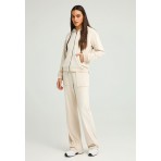 Funky Buddha Γυναικείο Αθλητικό Παντελόνι (FBL012-100-02-CLOUD-CREAM)