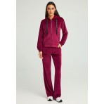 Funky Buddha Γυναικείο Αθλητικό Παντελόνι (FBL012-100-02-SANGRIA)