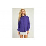 Funky Buddha Viscose Πουκάμισο Μακρυμάνικο Γυναικείο (FBL012-100-05-DARK-SEA)