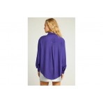 Funky Buddha Viscose Πουκάμισο Μακρυμάνικο Γυναικείο (FBL012-100-05-DARK-SEA)