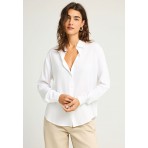 Funky Buddha Γυναικείο Πουκάμισο Basic (FBL012-100-05-WHITE)