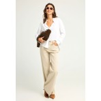 Funky Buddha Γυναικείο Πουκάμισο Basic (FBL012-100-05-WHITE)