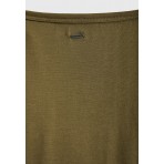 Funky Buddha Μπλούζα Με Λαιμόκοψη Γυναικεία (FBL012-100-07-HUNTER-GREEN)