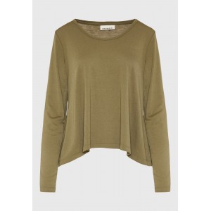 Funky Buddha Μπλούζα Με Λαιμόκοψη Γυναικεία (FBL012-100-07-HUNTER-GREEN)