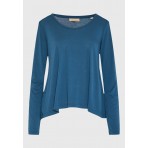Funky Buddha Μπλούζα Με Λαιμόκοψη Γυναικεία (FBL012-100-07-INDIAN-TEAL)