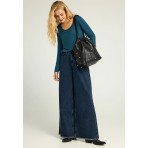 Funky Buddha Μπλούζα Με Λαιμόκοψη Γυναικεία (FBL012-100-07-INDIAN-TEAL)