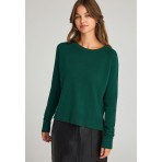 Funky Buddha Γυναικείο Πλεκτό Με Λαιμόκοψη (FBL012-100-09-DEEP-EMERALD)