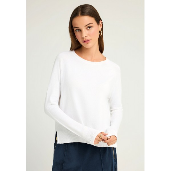 Funky Buddha Knitted Μπλούζα Πλεκτή Γυναικεία (FBL012-100-09-WHITE)