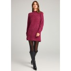 Funky Buddha Γυναικείο Πλεκτό Φόρεμα (FBL012-100-13-SANGRIA)