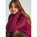 Funky Buddha Γυναικείο Πλεκτό Φόρεμα (FBL012-100-13-SANGRIA)