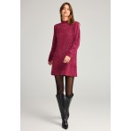 Funky Buddha Γυναικείο Πλεκτό Φόρεμα (FBL012-100-13-SANGRIA)