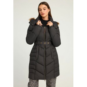 Funky Buddha Quilted Long Μπουφάν Puffer Γυναικείο (FBL012-101-01-BLACK)