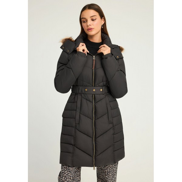 Funky Buddha Quilted Long Μπουφάν Puffer Γυναικείο (FBL012-101-01-BLACK)