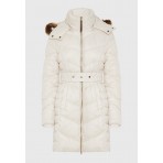 Funky Buddha Quilted Long Μπουφάν Puffer Γυναικείο (FBL012-101-01-CLOUD-CREAM)