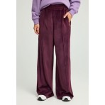 Funky Buddha Wide Leg Velvet Παντελόνι Φόρμας Γυναικείο (FBL012-101-02-MERLOT)