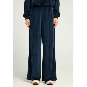 Funky Buddha Wide Leg Velvet Παντελόνι Φόρμας Γυναικείο (FBL012-101-02-MIDNIGHT-BLUE)