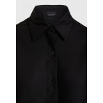 Funky Buddha Viscose Γυναικείο Μακρυμάνικο Πουκάμισο Μαύρο