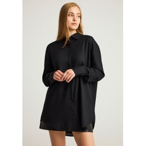 Funky Buddha Viscose Πουκάμισο Μακρυμάνικο Γυναικείο (FBL012-101-05-BLACK)