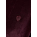 Funky Buddha Velvet Γυναικεία Μακρυμάνικη Μπλούζα με Φερμουάρ Μπορντό