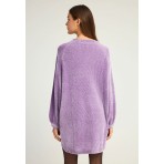 Funky Buddha Γυναικείο Πλεκτό Φόρεμα (FBL012-101-13-ORCHID-MIST)