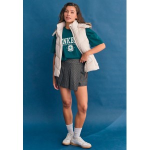 Funky Buddha Quilted Μπουφάν Αμάνικο Γυναικείο (FBL012-102-01-CLOUD-CREAM)