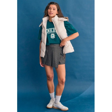 Funky Buddha Quilted Μπουφάν Αμάνικο Γυναικείο 