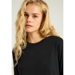 Funky Buddha Μπλούζα Με Λαιμόκοψη Γυναικεία (FBL012-102-07-BLACK)