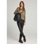 Funky Buddha Μπλούζα Με Λαιμόκοψη Γυναικεία (FBL012-102-07-DUSTY-OLIVE)