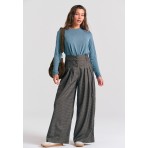 Funky Buddha Μπλούζα Με Λαιμόκοψη Γυναικεία (FBL012-102-07-INDIAN-TEAL)