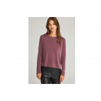 Funky Buddha Γυναικεία Μακρυμάνικη Μπλούζα Μπορντό